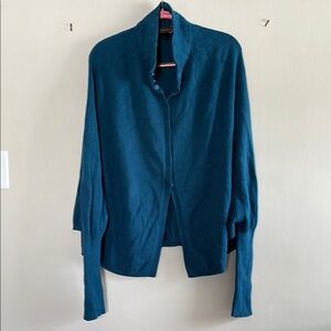 Teal Button-Up Cardigan